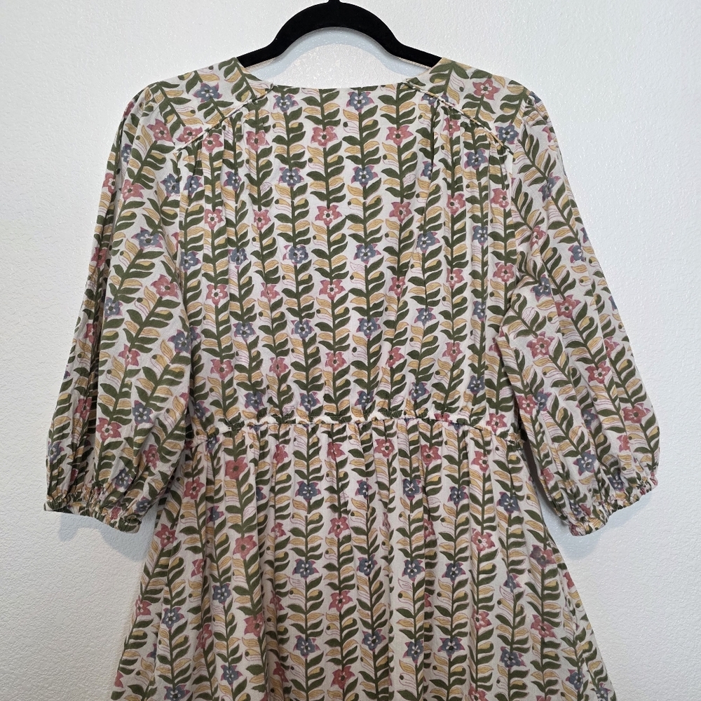 Marea Solana Floral Marigold Dress Size Large - Picture 14 of 14